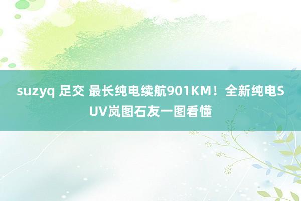 suzyq 足交 最长纯电续航901KM！全新纯电SUV岚图石友一图看懂