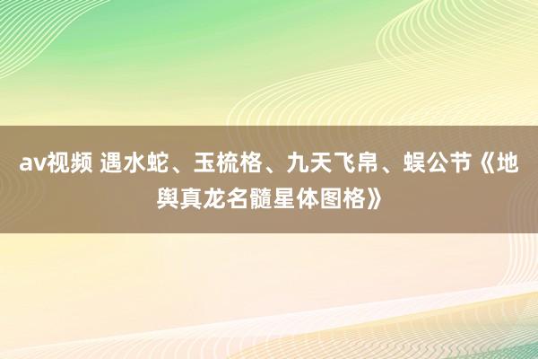 av视频 遇水蛇、玉梳格、九天飞帛、蜈公节《地舆真龙名髓星体图格》